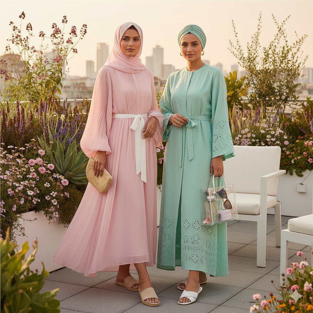  Mevsimlik Zarafet: Bahar ve Yaz İçin Hafif Kumaşlı Feraceler