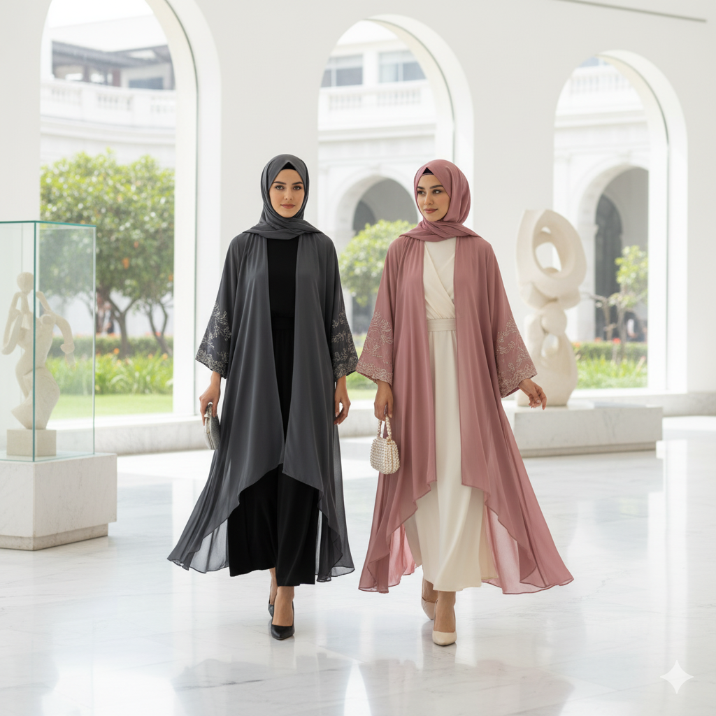 İnceliğin Adı: Şifon Aba Modelleriyle Asil Bir Dokunuş