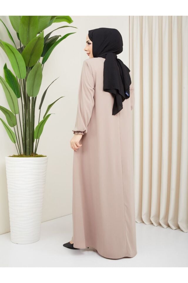 Zeynep Tesettür Mevlana Model - Bej