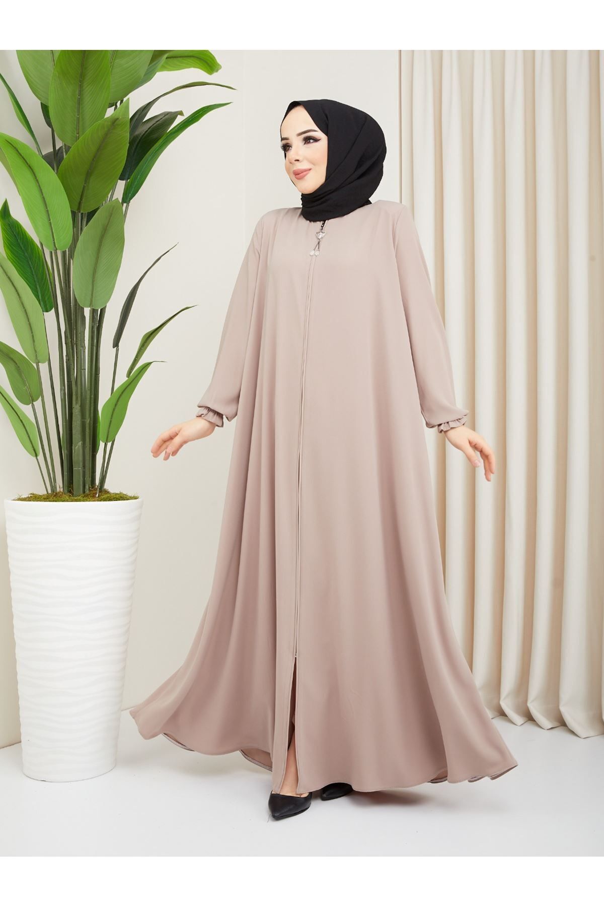 Zeynep Tesettür Mevlana Model - Bej