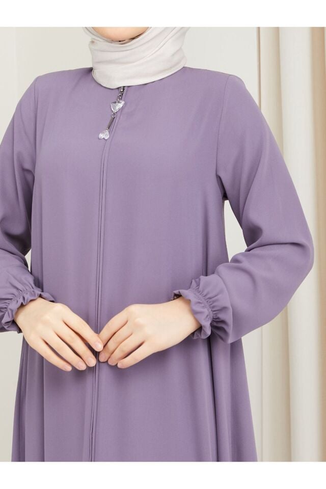Zeynep Tesettür Mevlana Model - Lila Siyah-177 - Z-137