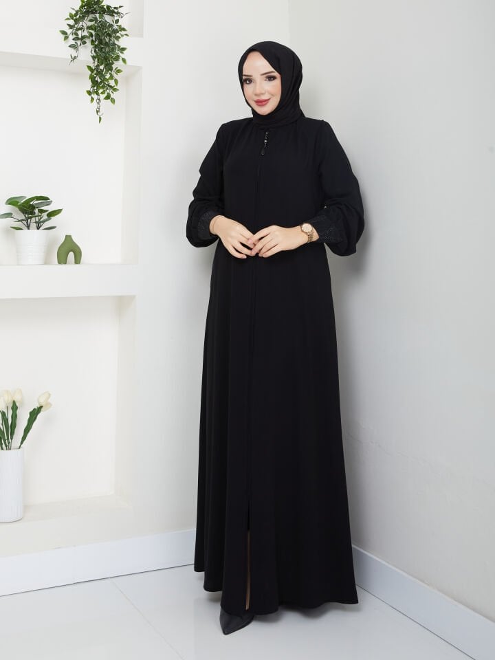 Zeynep Tesettür Lale Ferace - Siyah