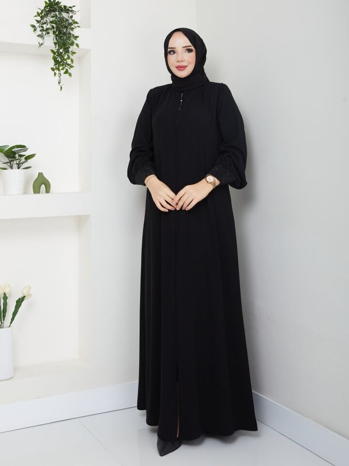 Zeynep Tesettür Lale Ferace - Siyah