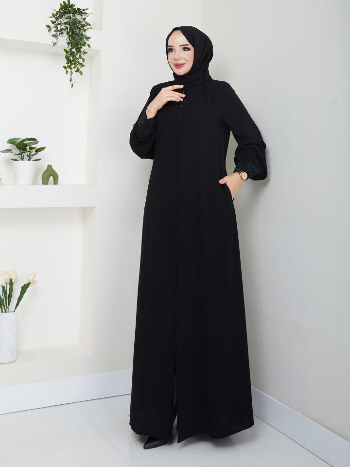 Zeynep Tesettür Lale Ferace - Siyah