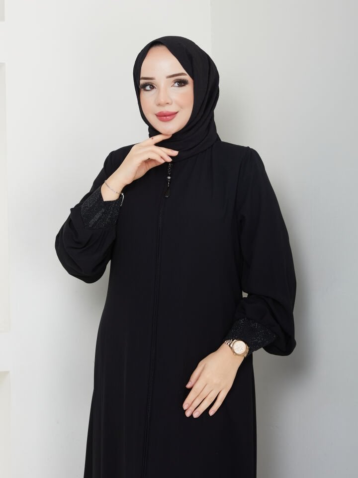 Zeynep Tesettür Lale Ferace - Siyah