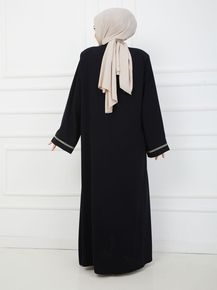 Zeynep Tesettür Firuze Abaya - Siyah