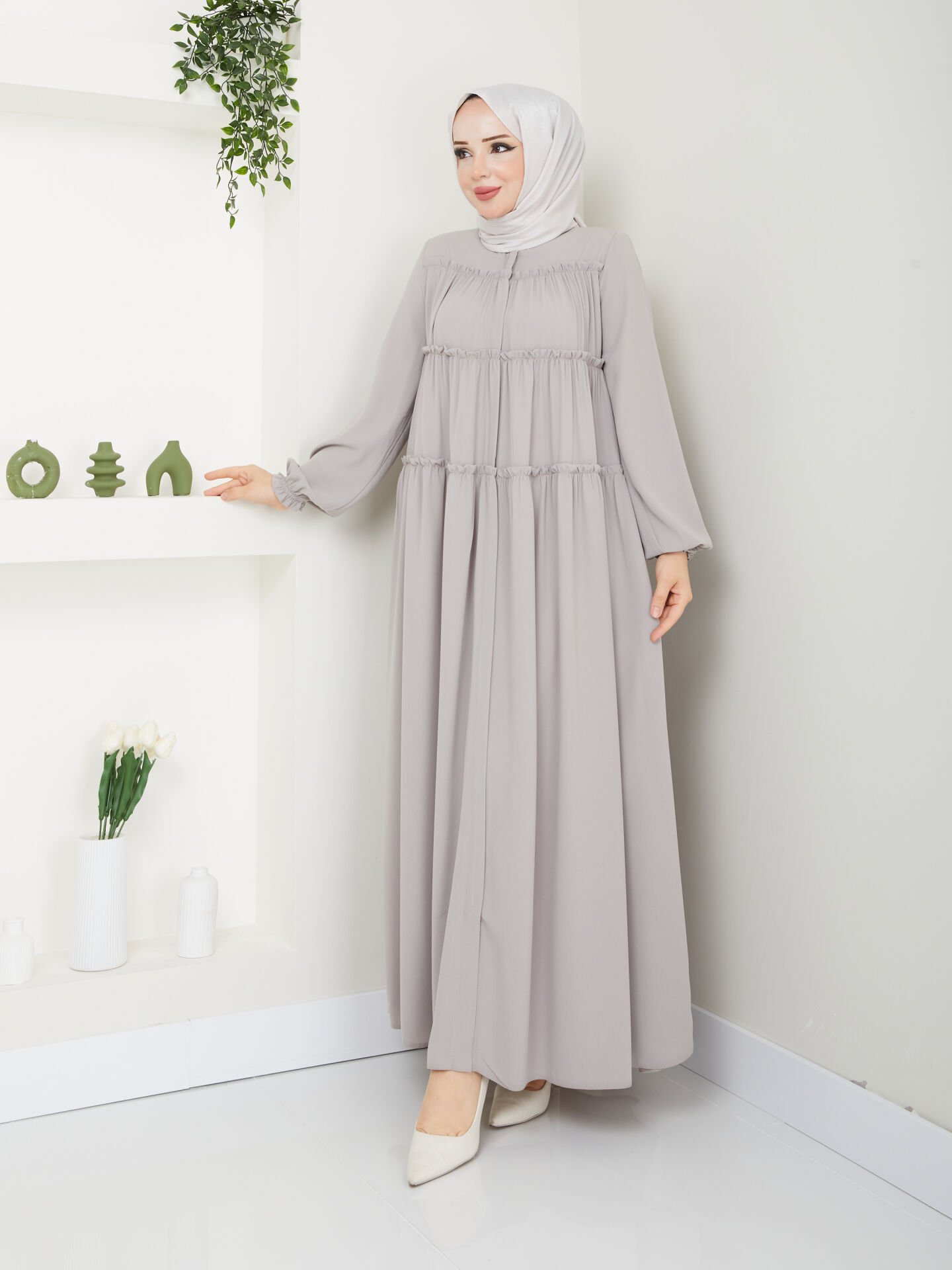 3 Kat Öğrenci Model Ferace - Kapuçino